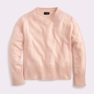 J.Crew Everyday Cashmere Ribbed-Neck Crop Sweater